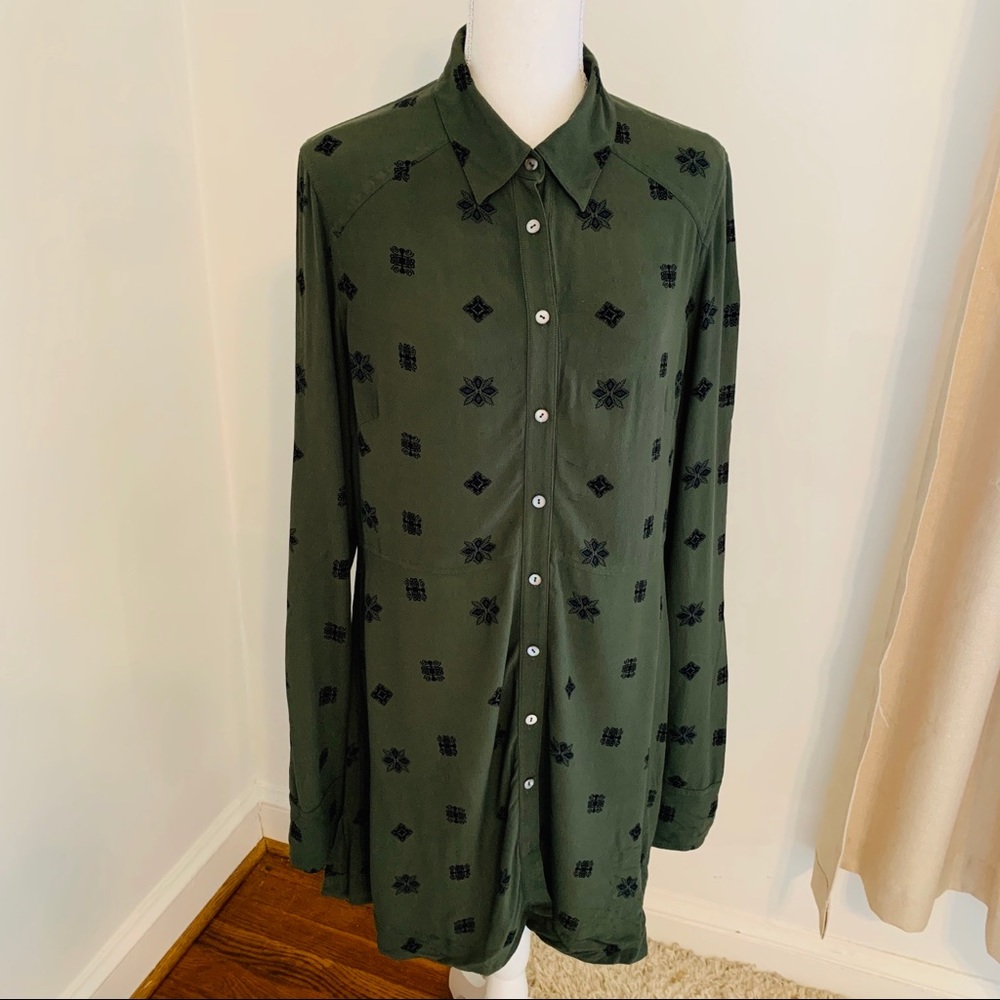 Free People Green Dress Size L